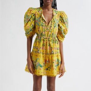 FARM Rio Delicate Flowers Cotton Mini Dress
